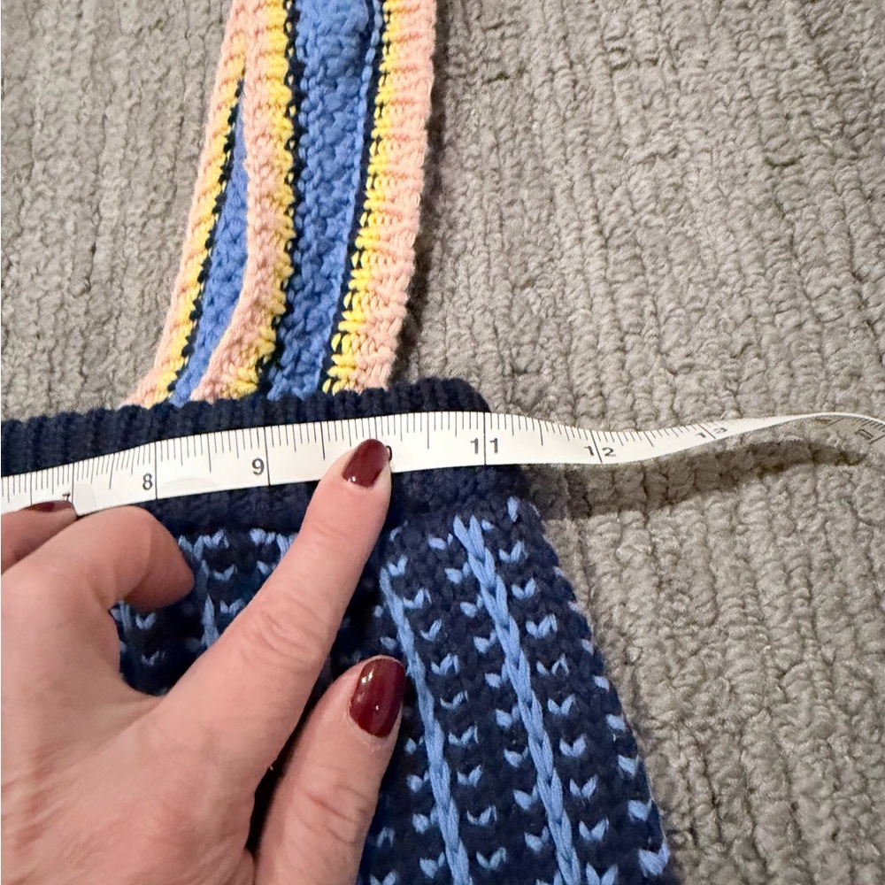 Veronica Beared Jacquard Knit Striped Knit Top - Picture 9 of 14